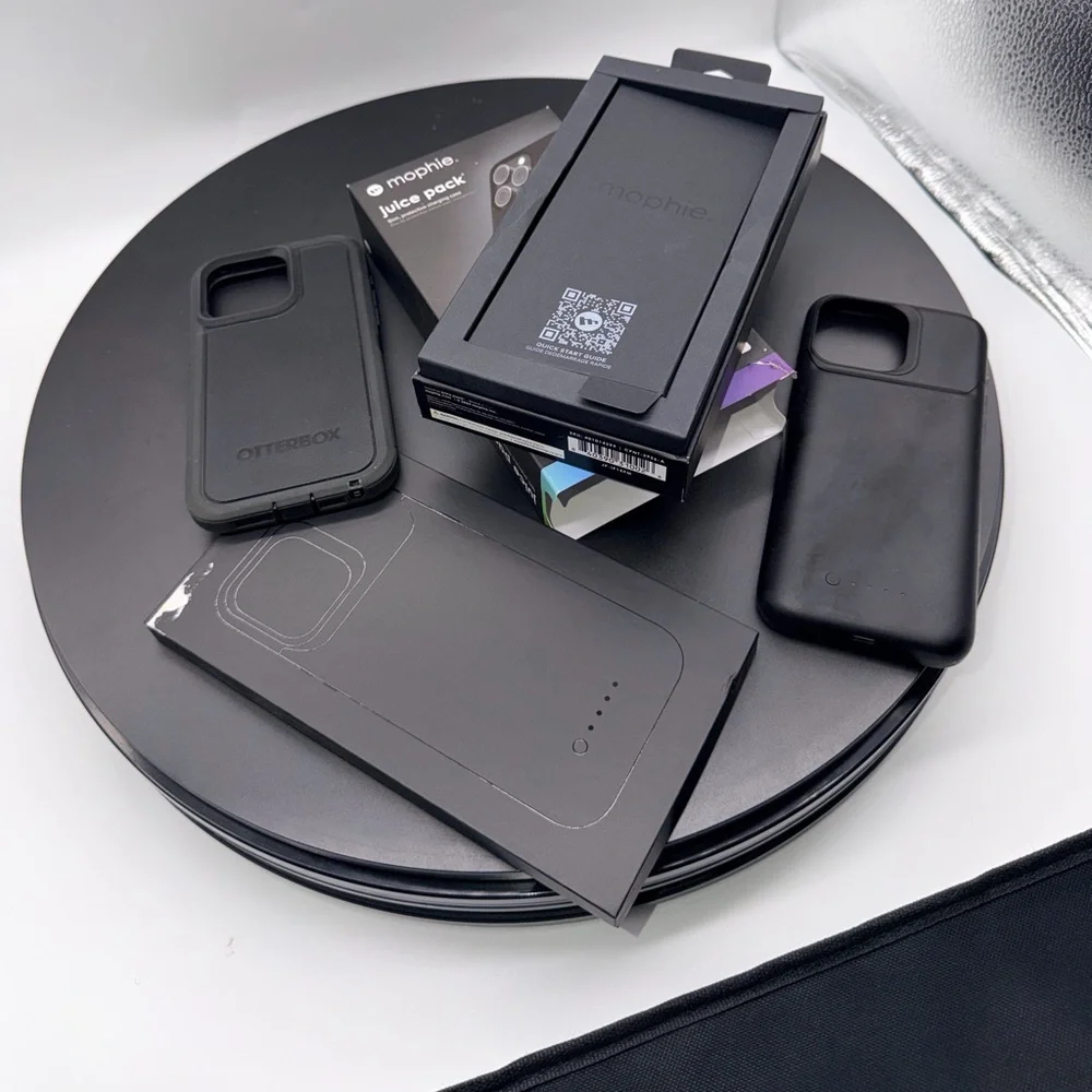 Mophie Juice Case & Otterbox MagSafe Defender Pro Case for iPHONE 15 PRO MAX